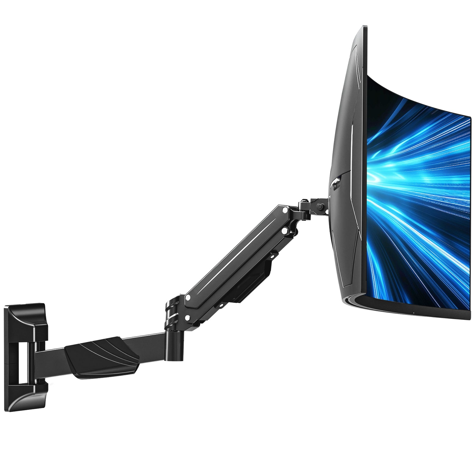 MOUNTUP Monitor Wall Mount for 17-43 Inch Curved Screens, Holds up to 33.1 lbs, Computer Monitor Wall Mount, Full Motion Wall Monitors Arm with VESA Extension Kit, 75x75 to 200x200 Vesa Mounts