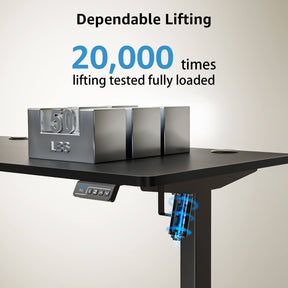 MOUNTUP 48x24" Electric Height Adjustable Standing Desk- Black