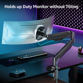 MOUNTUP Ultrawide Monitor Arm for 17-43 inch Curved Screen, Holds up to 33 lbs, Heavy Duty Monitor Desk Mount, Computer Monitors Stand for Samsung Odyssey G9 and More, VESA Mount 75/100 mm