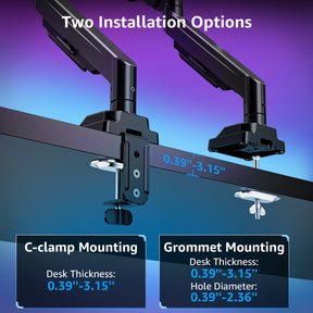 MOUNTUP Ultrawide Monitor Arm for 17-43 inch Curved Screen, Holds up to 33 lbs, Heavy Duty Monitor Desk Mount, Computer Monitors Stand for Samsung Odyssey G9 and More, VESA Mount 75/100 mm