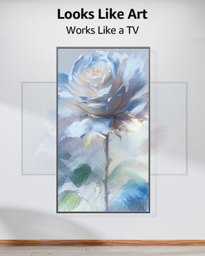 MOUNTUP Ultra-Slim & Rotating TV Wall Mount for Samsung The Frame/Neo QLED 8K/Neo QLED 4K Series, TV Mount 90 Degree Landscape to Portrait, Max VESA 400x400mm Hold up to 88 lbs MU0089