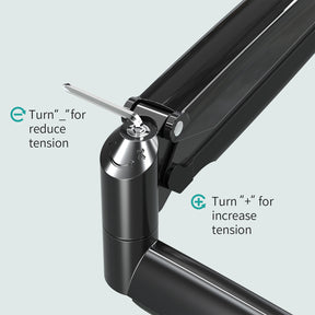 Full Motion Triple Monitor Desk Mount for Max 32'' Monitors MUM-8004A