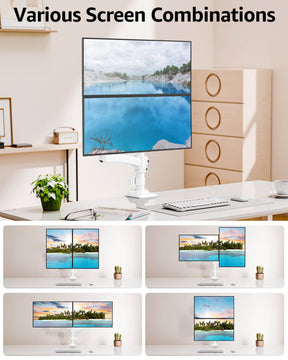 Freelift Dual Monitor Desk Mount for Max 32'' Monitors MU6016W