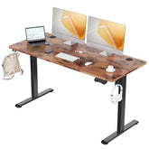 MOUNTUP 55 x 24 Inches Electric Height Adjustable Standing Desk UP512-B3