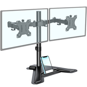 View Free Dual Monitor Desk Stand for Max 27'' Monitors VF1002