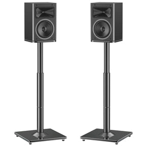 View Free Universal Speakers Stands Pair 28.3" to 37.4" Height Adjustable Audio Stand VF9132-L