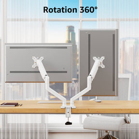 Freelift Dual Monitor Desk Mount for 13'' to 34'' Monitors MUA8014W