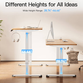 MOUNTUP 55 x 24 Inches Electric Height Adjustable Standing Desk UP512-W5