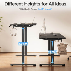 MOUNTUP 55 x 24 Inches Electric Height Adjustable Standing Desk UP512-B1