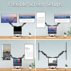 Offers flexible and multiple screen setups for monitors and laptop