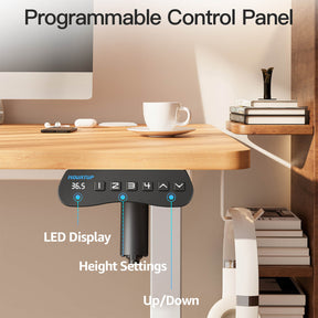 MOUNTUP 55 x 24 Inches Electric Height Adjustable Standing Desk UP512-W5