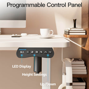 MOUNTUP 55 x 24 Inches Electric Height Adjustable Standing Desk UP512-W4