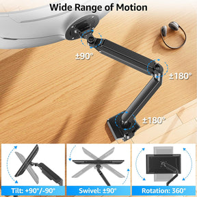 MOUNTUP Heavy Duty Monitor Arm for 49 inches, 44 lbs Curved Screens MU3227
