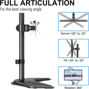 Single Monitor Desk Stand for 13''-32'' Monitors MU0023