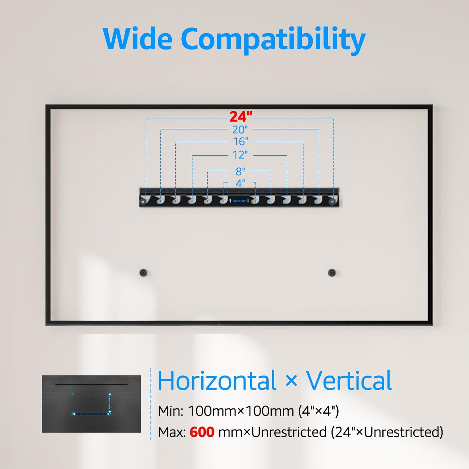 MOUNTUP Studless TV Wall Mount For 24" –65" TVs MU0061
