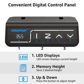 Height Adjustable Electric Standing Desk - Black