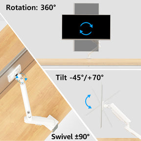 Freelift Pro Single Monitor Desk Mount for 13''-34'' Monitors MUA8011W