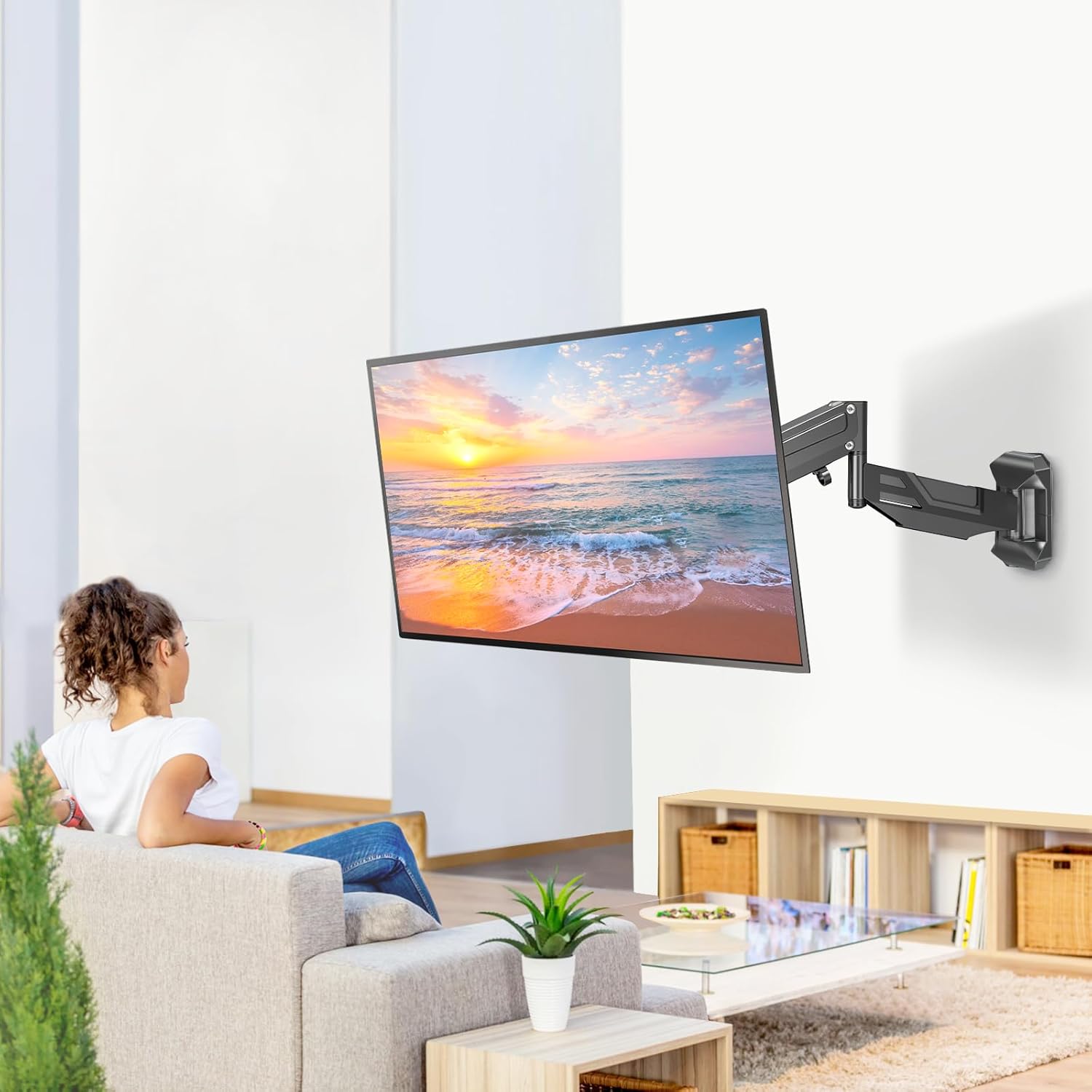Full Motion Corner TV Wall Mount for 26''-55'' TVs MU0037-B2