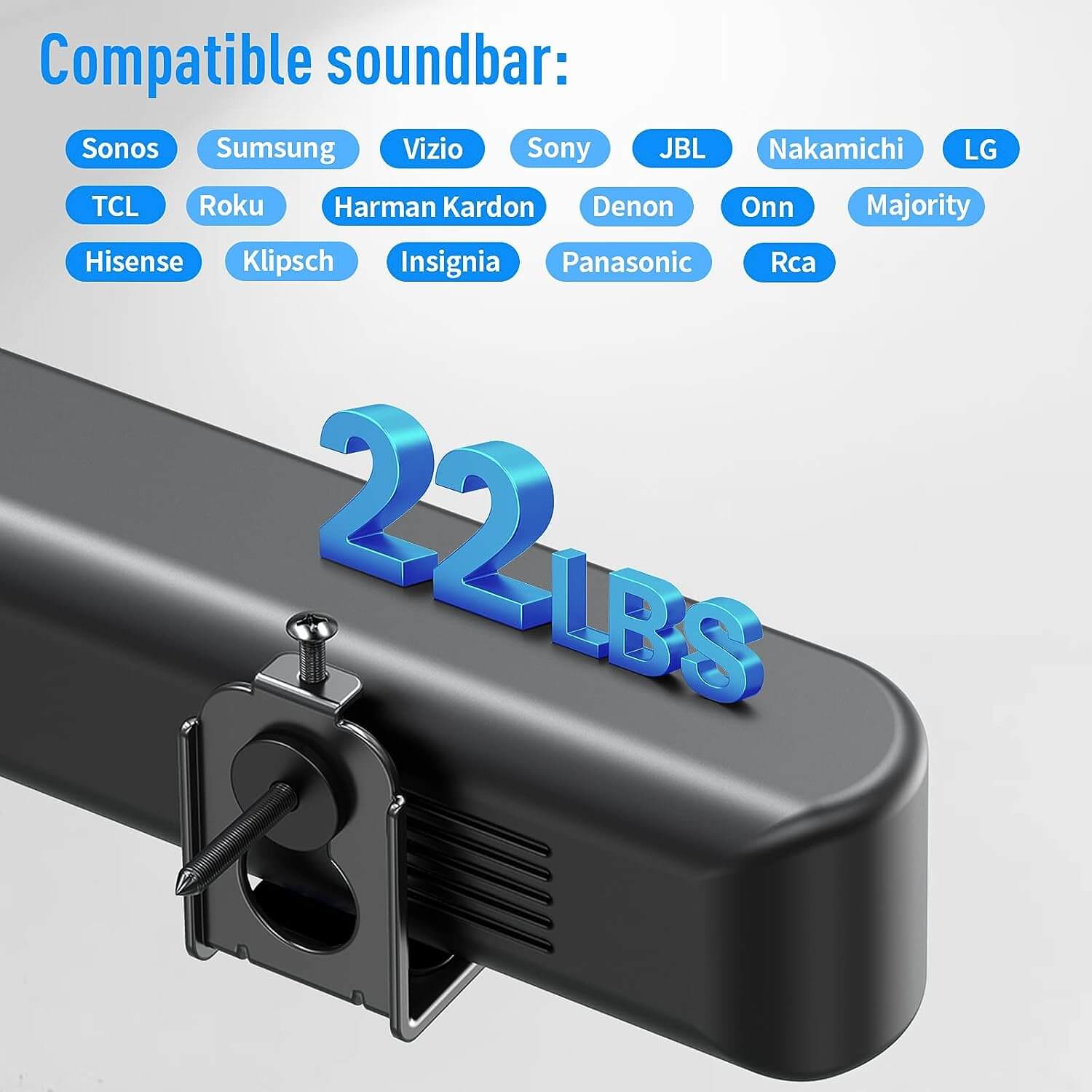 Universal Soundbar Wall Mount MU9101B-A