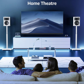 MOUNTUP Universal 28.3" to 37.4" Height Adjustable Floor Speaker Stands MU9132W-L