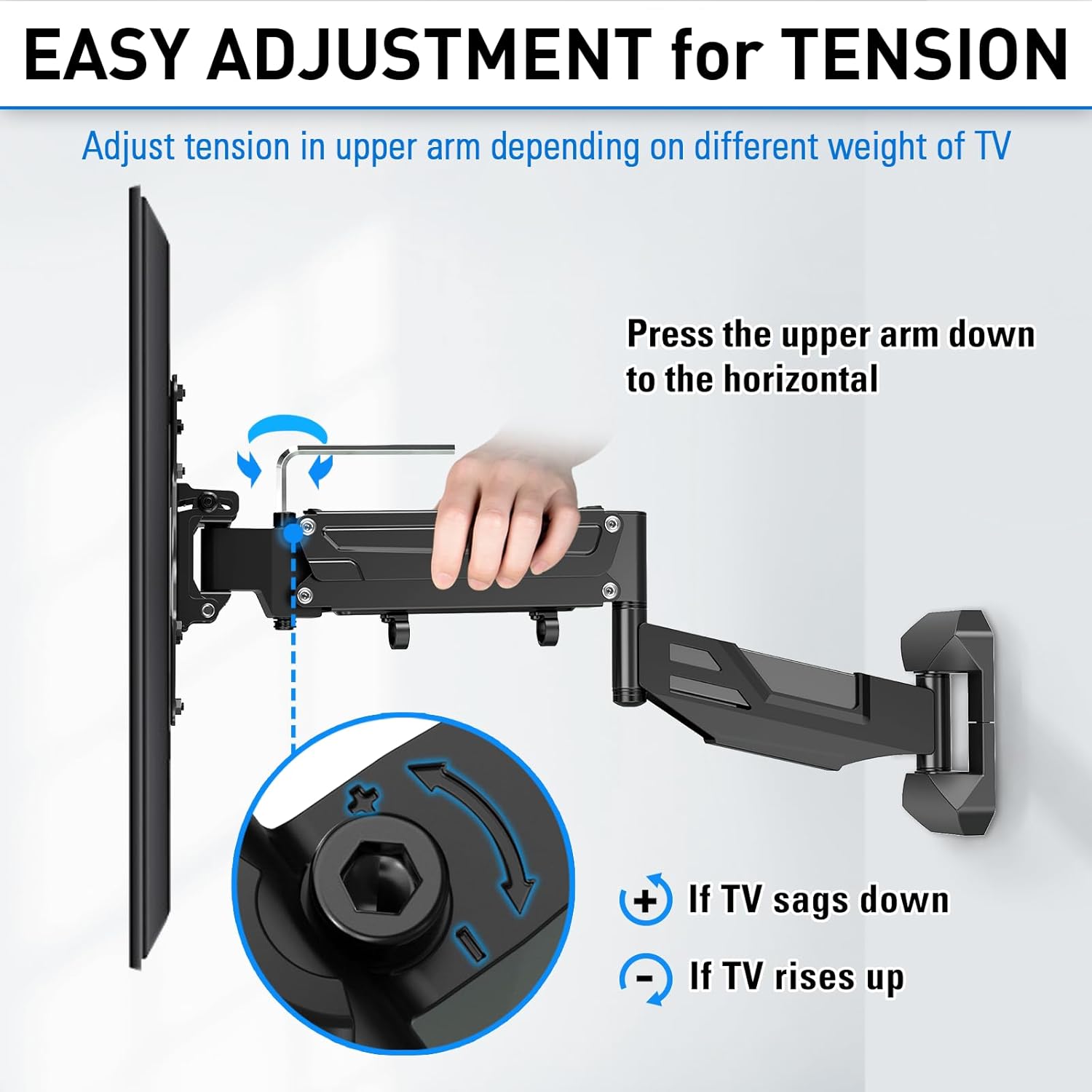 Full Motion Corner TV Wall Mount for 26''-55'' TVs MU0037-B2