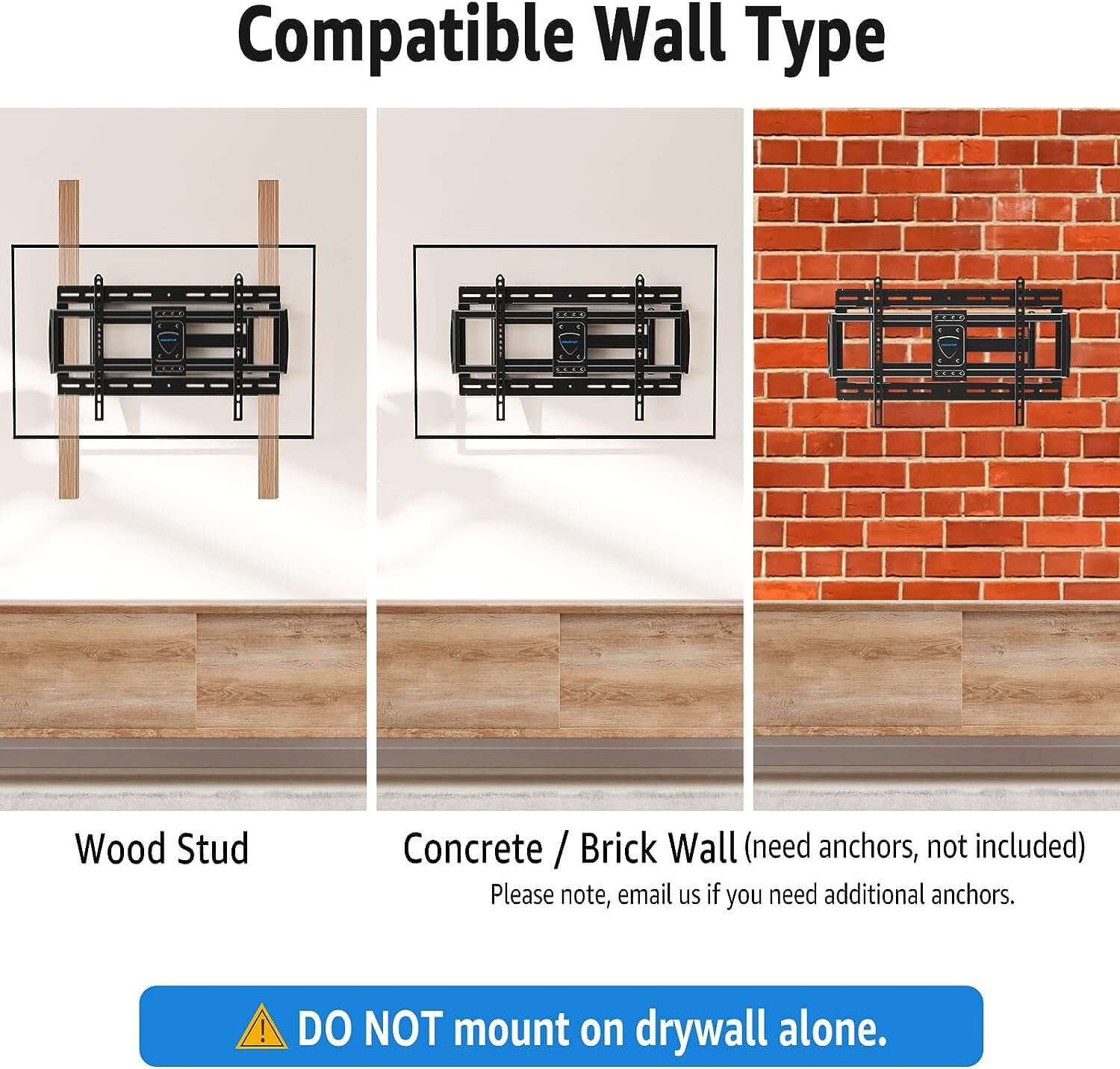 75 tv mount wall type