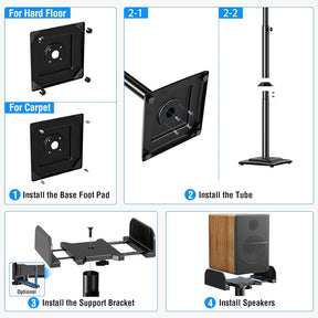 MOUNTUP Universal Speakers Stands MU9138