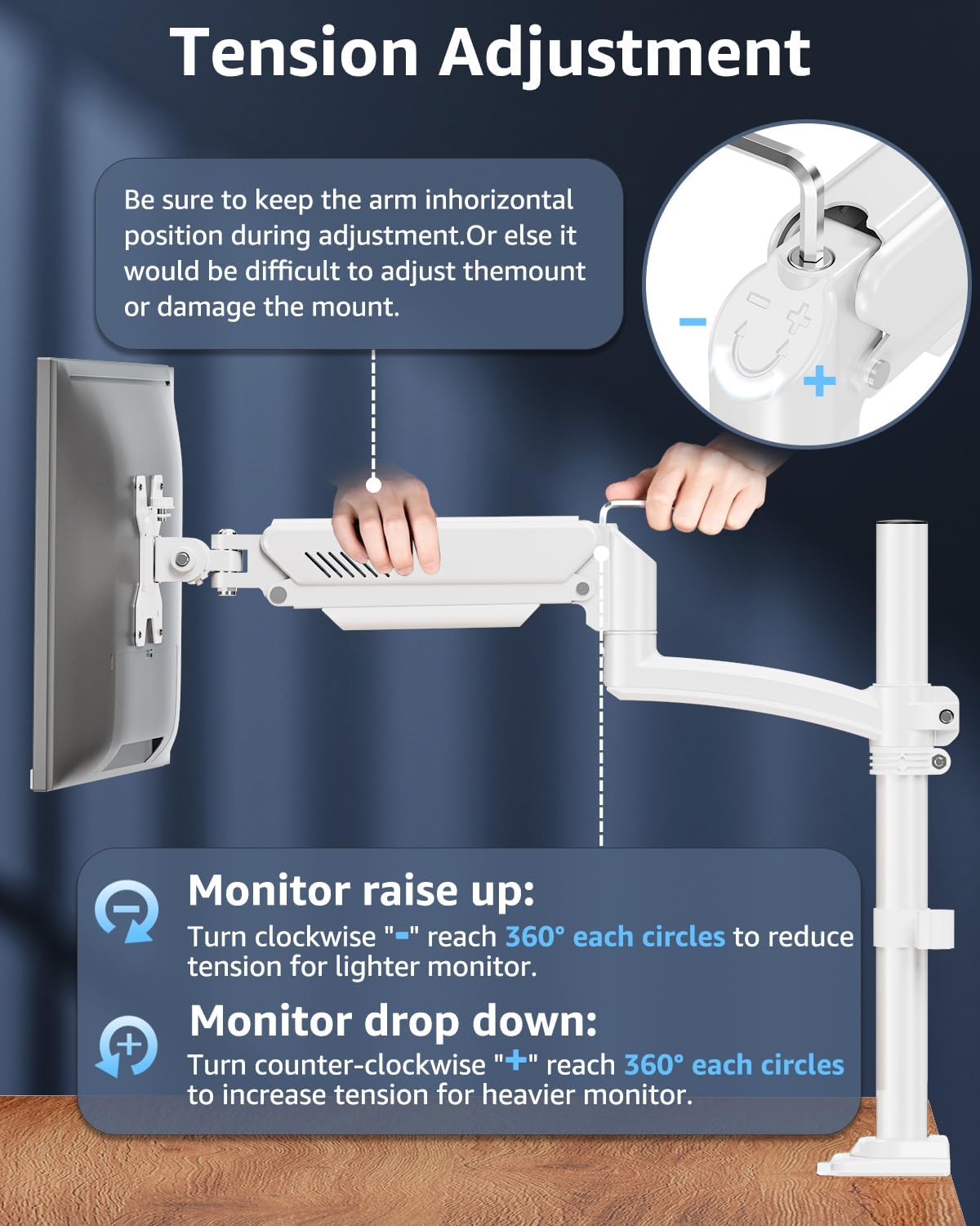 Freelift Single Monitor Desk Mount for 13''-32'' Monitors MU6015W