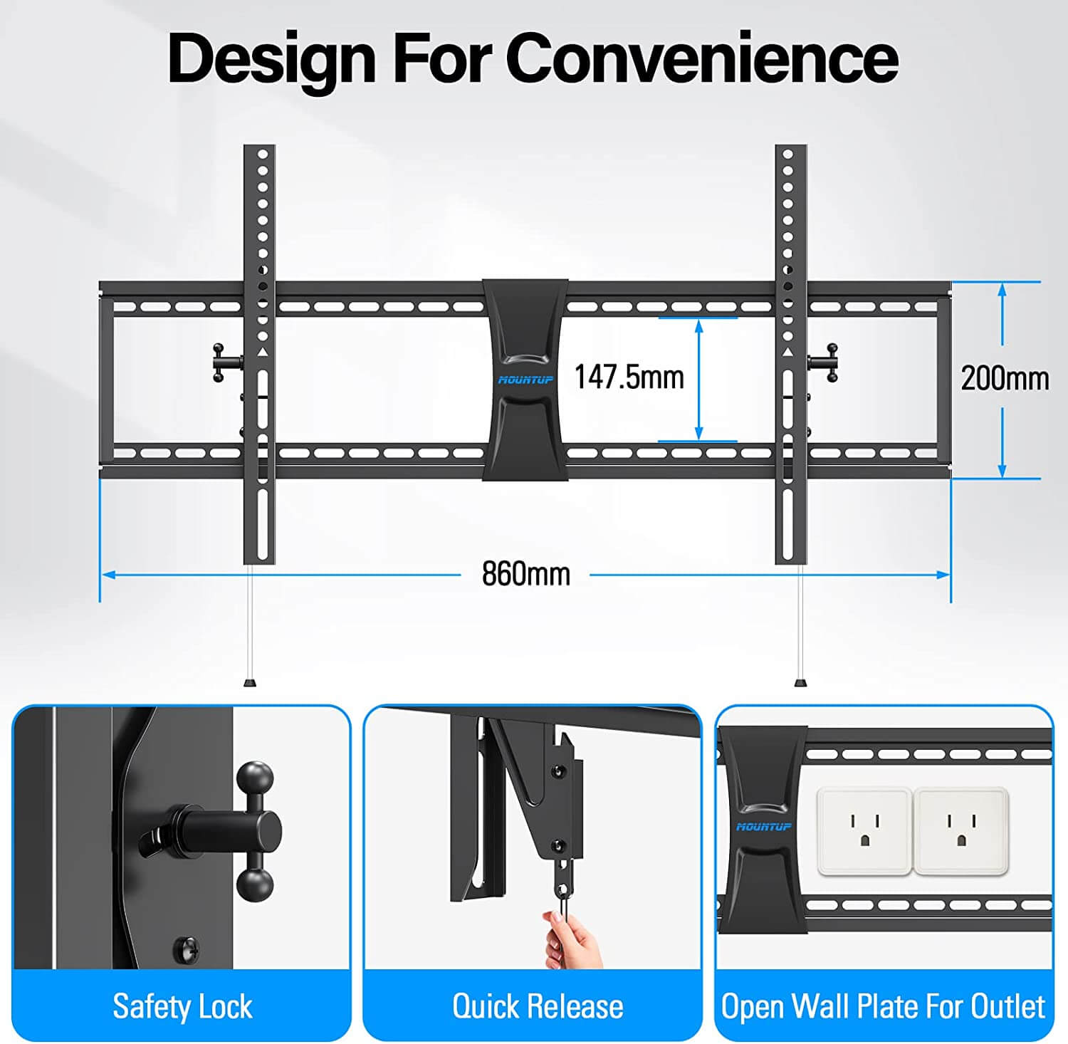 Tilting TV Wall Mount for 37''-86" TVs MU0017