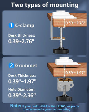 Freelift Single Monitor Desk Mount for 13''-32'' Monitors MU6015W