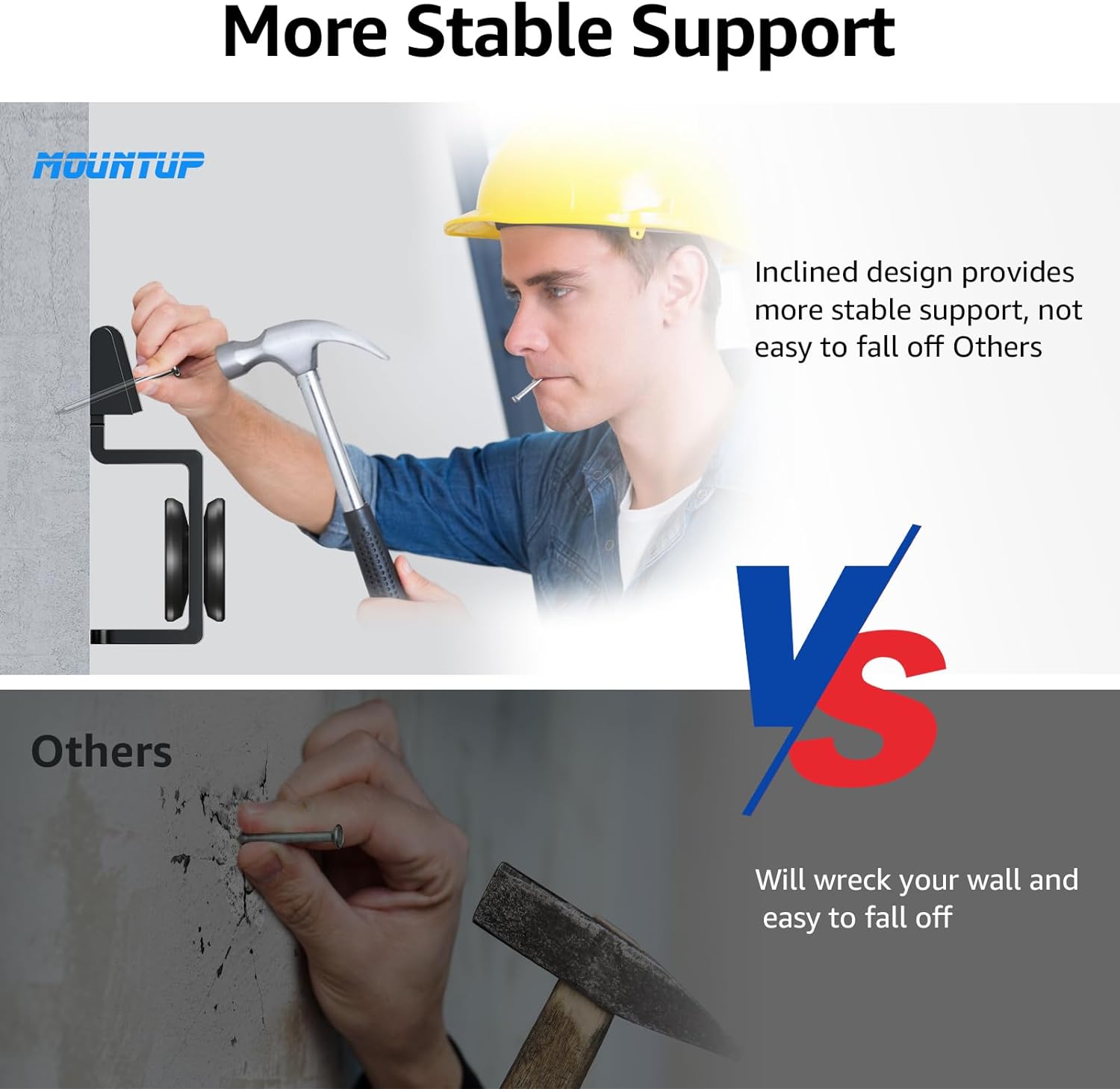 MOUNTUP Studless TV Wall Mount For 24" –65" TVs MU0061