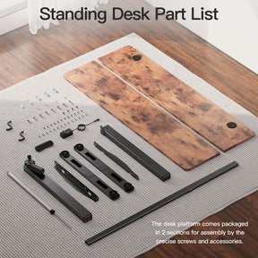 MOUNTUP 55 x 24 Inches Electric Height Adjustable Standing Desk UP512-B3