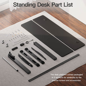 MOUNTUP 55 x 24 Inches Electric Height Adjustable Standing Desk UP512-B1