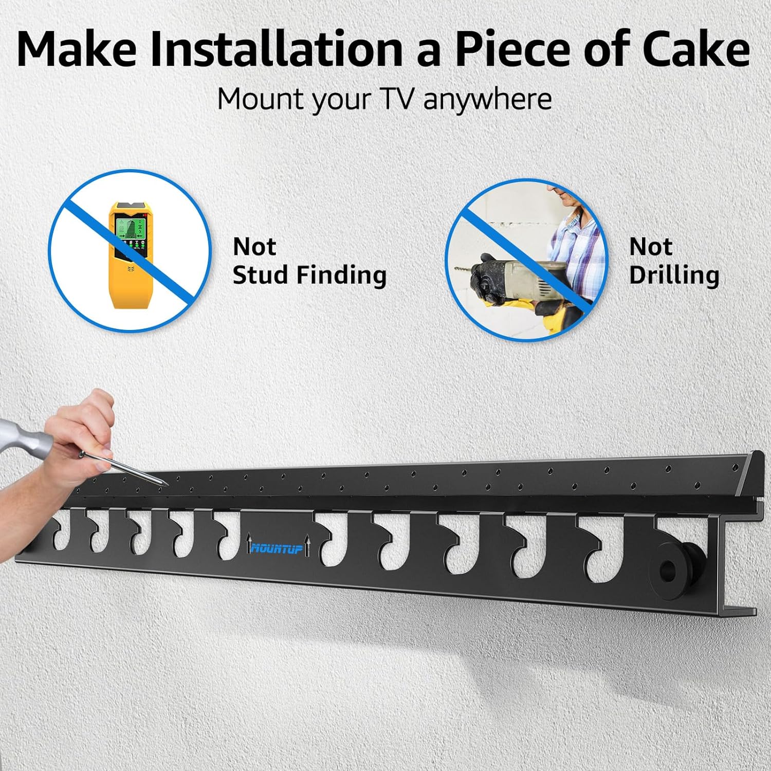 MOUNTUP Studless TV Wall Mount For 24" –65" TVs MU0061