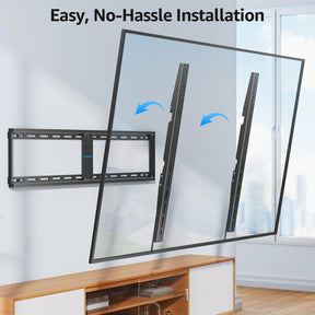 MOUNTUP Fixed TV Wall Mount for Most 42-120" TVs, Heavy Duty Wall Mount TV Bracket with Level Design, Low Profile Space Saving for LED OLED QLED, Max VESA 1000x700mm up to 280 LBS MU0094