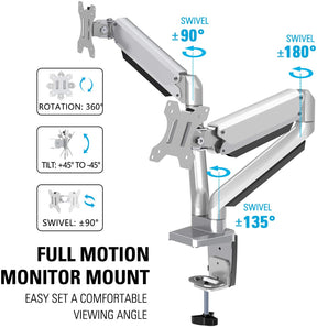 fully adjustable monitor arm