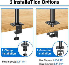 Single Monitor Desk Mount for 13''-32'' Monitors MU4003-A