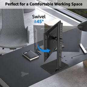 Vertical Dual Monitor Stand for 13"-42'' Monitors MU1005