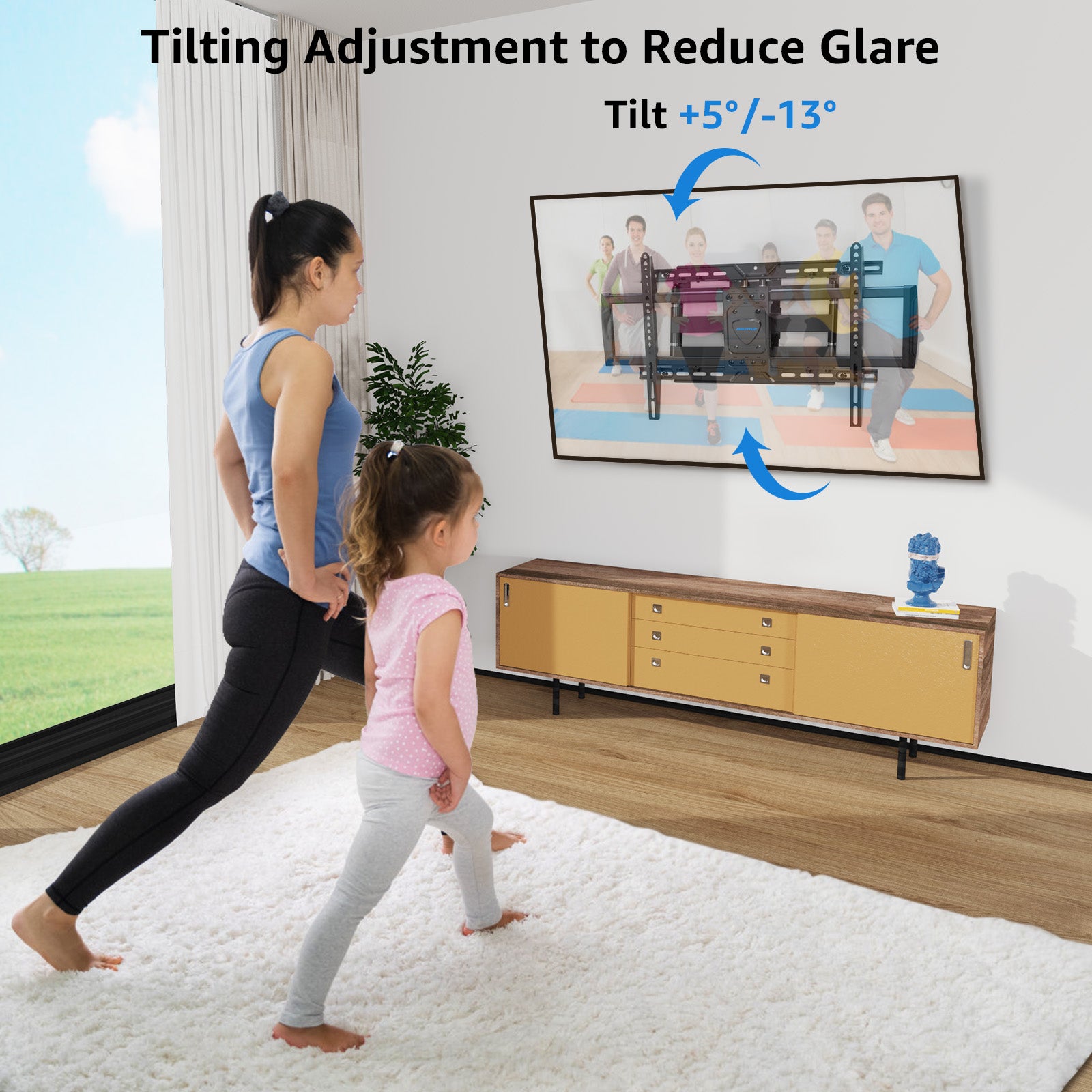 Full Motion TV Wall Mount for 37''-82" TVs MU0058-24K