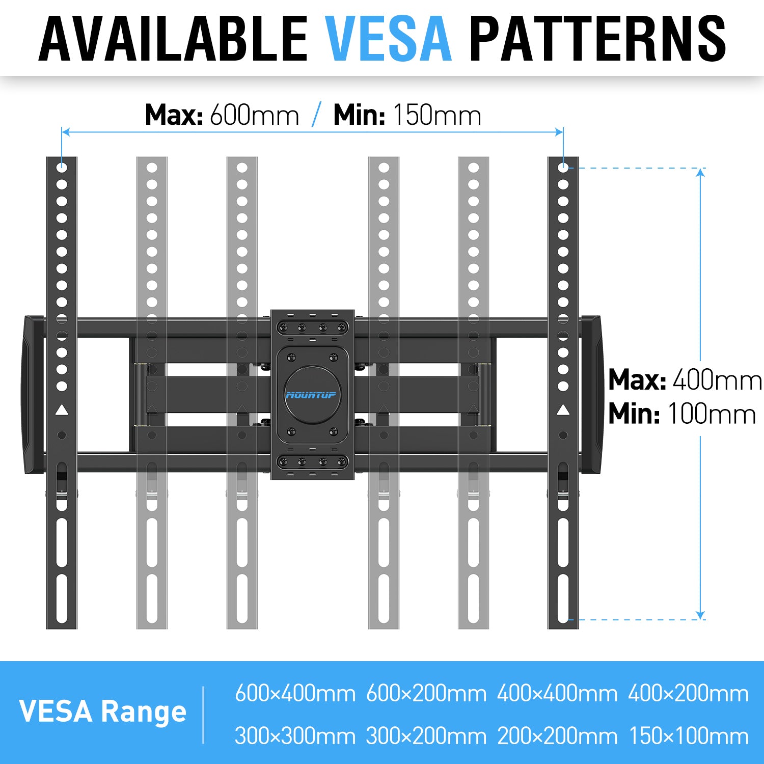 Full Motion TV Wall Mount for 37''-80" TVs MUT0054