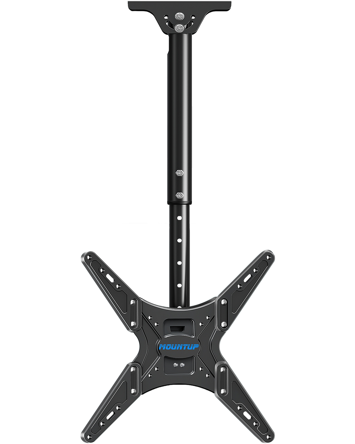 MOUNTUP Outdoor Ceiling TV Mount for 26"-65" TVs, Waterproof & Rustproof Outside Ceiling Mount with Stainless Steel Hardware, Heavy Duty 99lbs Full Motion Bracket for Patio/Gazebo, Max VESA 400x400m