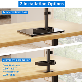 Dual Monitor Desk Stand for 13''-27’’ Monitors MU1014