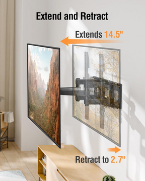 View Free Full Motion TV Wall Mount for 26''-65'' TVs VF0010